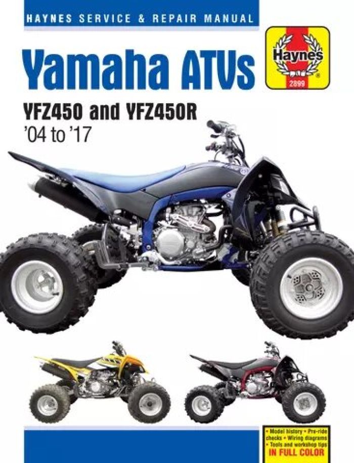Haynes YAMAHA , HAYNES MANUAL - Yamaha YFZ450 2004-2009