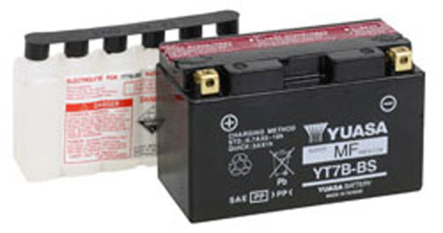 YUASA YT7B-BS MAINTENANCE FREE 12 VOLT BATTERY - Yamaha YFZ450 2004-2009