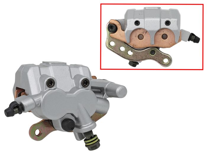 BRONCO BRAKE CALIPER, FRONT LEFT WITH BRAKE PADS - Suzuki LT-R450